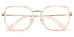 Levi Geometric Pearl White mixed Glasses