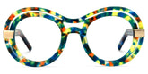 Texidor Round Blue-Tortoise acetate Glasses