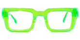 Glaucia Square Green acetate Glasses
