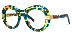 Texidor Round Blue-Tortoise acetate Glasses