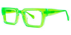 Glaucia Square Green acetate Glasses