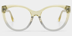 Kiera Cat eye Green acetate Glasses