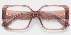 Maya Square Clear Brown TR90 Glasses