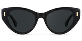 Azura Cat eye Black acetate Glasses