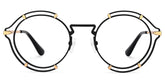 Frazer Round Black metal Glasses