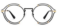 Frazer Round Black metal Glasses