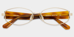 Dakota Geometric Tortoise metal Glasses