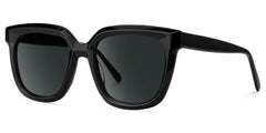 Lark Square Black acetate Glasses