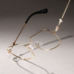 Kayla Geometric Gold metal Glasses