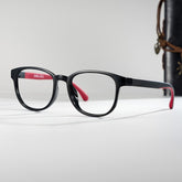 Dale ( Age 8-12 ) Square Black Red TR90 Glasses