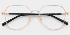 Bivins Geometric Gold metal Glasses