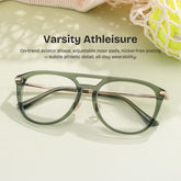 Isabelle Aviator Green mixed Glasses