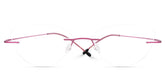 Evelyn Cat eye Pink titanium Glasses