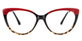 Marcus Cat eye Red plastic Glasses