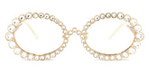 Luheiden Oval Gold metal Glasses