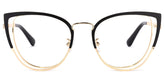 Harvey Cat eye Black metal Glasses
