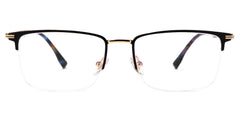 Simms Square Black metal Glasses
