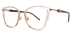 Marisa Cat eye Beige mixed Glasses