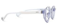 Glanton Round White acetate Glasses