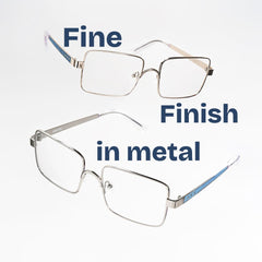 Gavin Rectangle Gold metal Glasses
