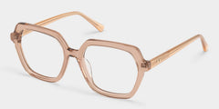 Devon Geometric Beige acetate Glasses