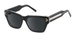 Marlowe Rectangle Black acetate Glasses