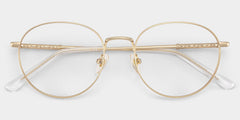 Ian Round Gold metal Glasses