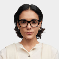 Julian Square Black acetate Glasses