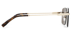 Rey Rectangle Gold Metal Glasses