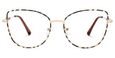 Seisay Cat eye Black-Gold metal Glasses