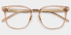 Hailey Square Beige acetate Glasses
