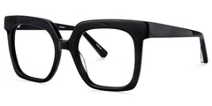 Dexter Square Black acetate Glasses