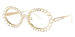 Luheiden Oval Gold metal Glasses