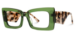 Mitia Rectangle Green acetate Glasses