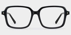 Talia Square Black acetate Glasses