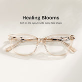Cassia Rectangle Beige acetate Glasses