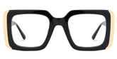 Jesse Rectangle Black acetate Glasses