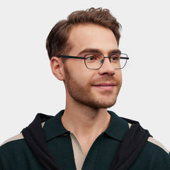 Jameson Geometric Blue titanium Glasses