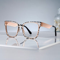 Dacarine Rectangle Tortise metal Glasses