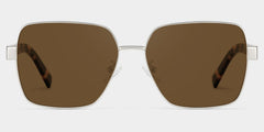 Sahara Square Brown metal Glasses