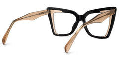Brooklyn Cat eye Black acetate Glasses