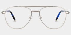 Calvin Aviator Silver metal Glasses