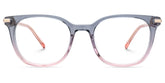 Vilmarie Oval Gray Pink acetate Glasses