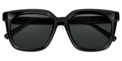 Lark Square Black acetate Glasses
