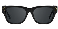Marlowe Rectangle Black acetate Glasses