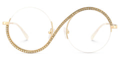 Jaila Round Gold metal Glasses