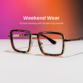 Hunter Square Tortoise mixed Glasses