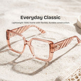 Maya Square Clear Brown TR90 Glasses