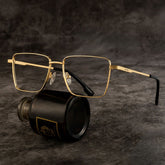 Shareef Square Gold metal Glasses
