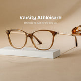 Finch Rectangle Brown mixed Glasses